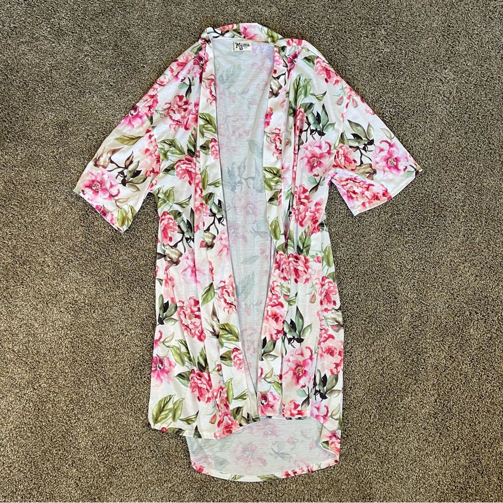 Show Me Your Mumu Brie Robe Kimono Garden of Blooms Floral Women’s One Size